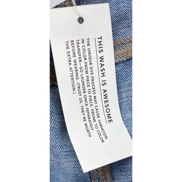 American Eagle Artist Crop Jeans Size 12 Short Next Level Stretch Blue Denim NWT - Picture 11 of 16